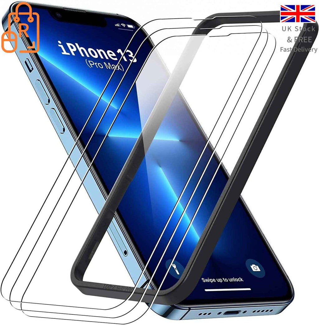 Screen protector for iPhone 14 Plus & iPhone 13/15 Pro Max Tempered Glass 3 pack