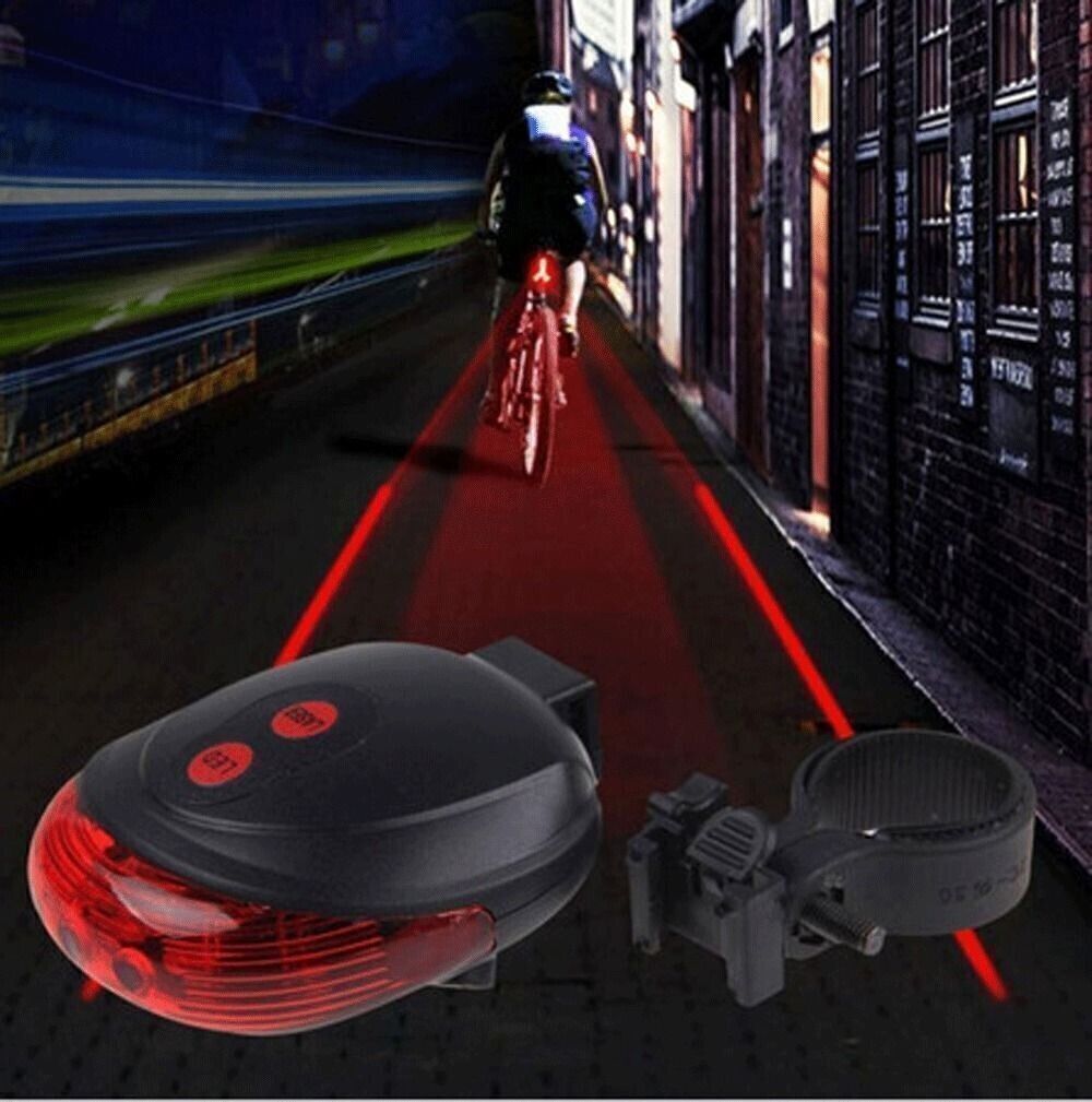 Pursuit Laser Bike Lane Marker and Tail Light / Rear Light with 7 LED Functions