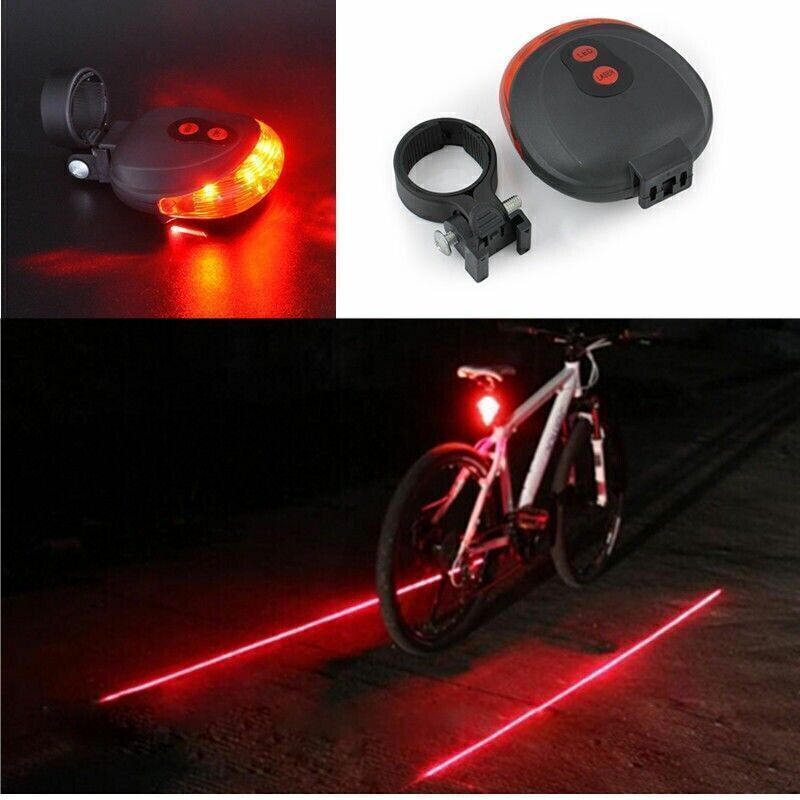 Pursuit Laser Bike Lane Marker and Tail Light / Rear Light with 7 LED Functions