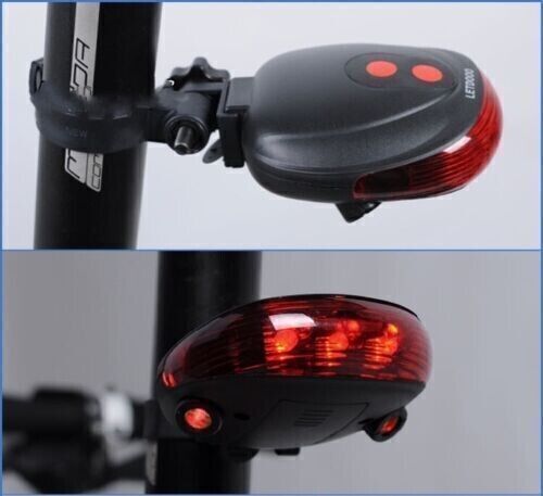 Pursuit Laser Bike Lane Marker and Tail Light / Rear Light with 7 LED Functions