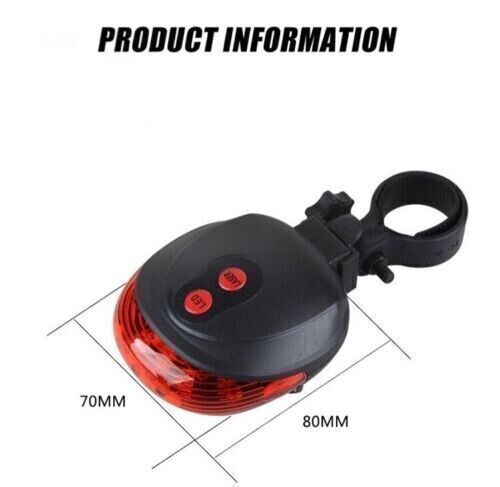 Pursuit Laser Bike Lane Marker and Tail Light / Rear Light with 7 LED Functions