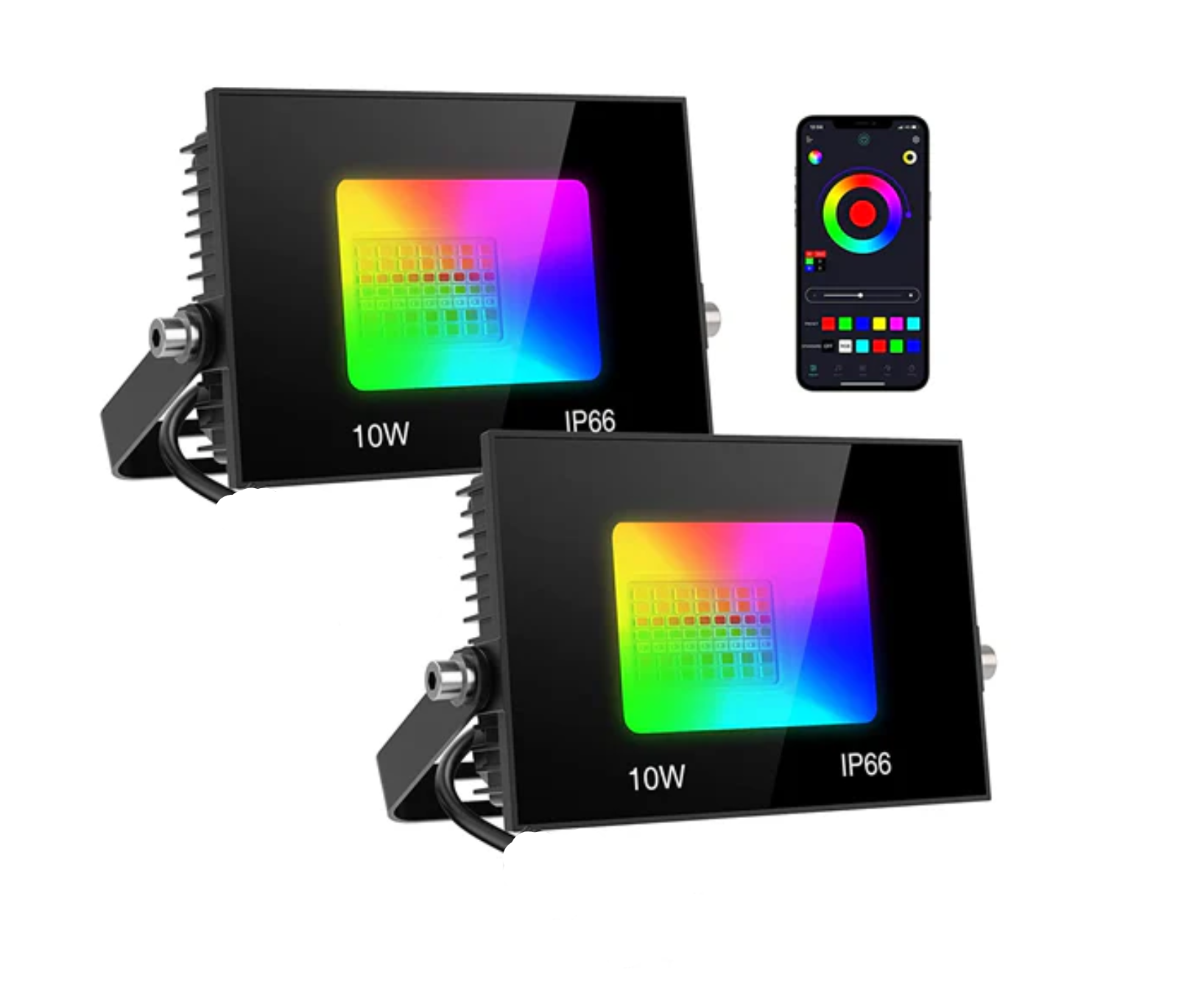 Smart Garden Lights 10W Wi-Fi RGBW Tuya Compatible Link to Home Assistant 2 Pack