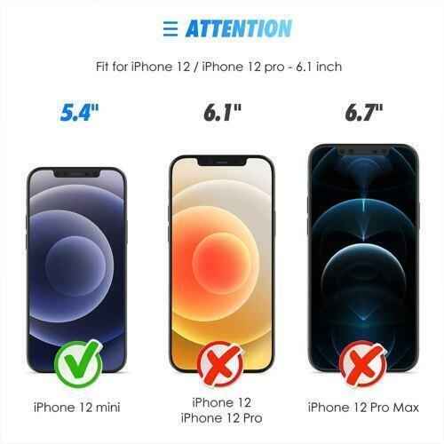 2 Pack Screen Protector for iPhone 12 Mini 5.4 Inch - Ultra Clear, Scratch Resistant, Easy Installation