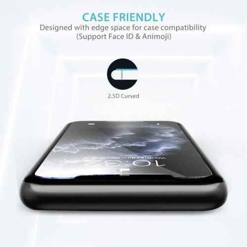 2-Pack iPhone 11 Pro Max Screen Protectors, Tempered Glass with Install Frame