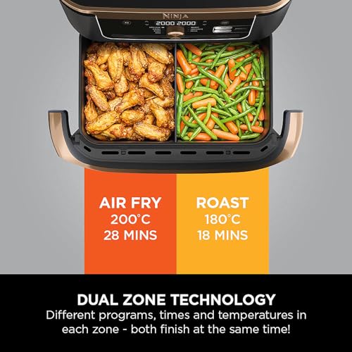 Ninja Foodi FlexDrawer Air Fryer, Dual Zone  AF500UKCP