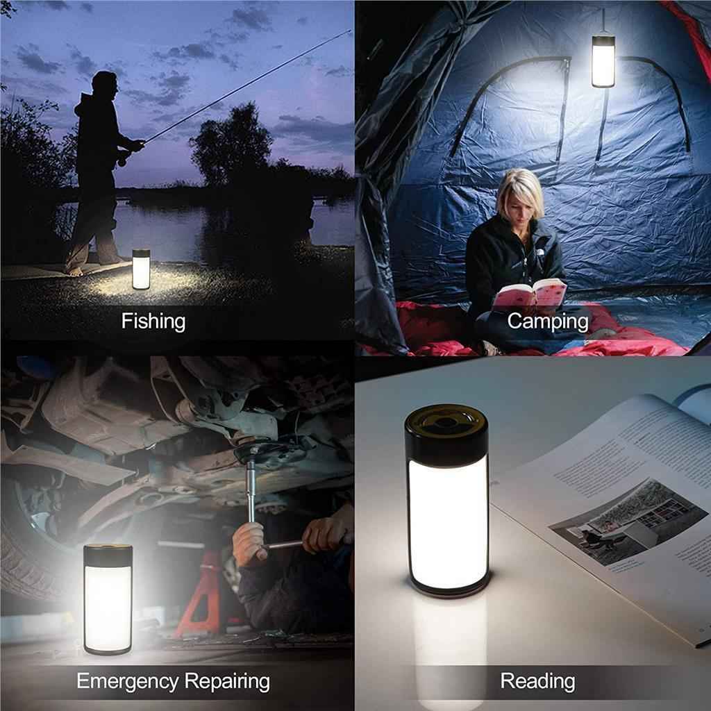 Camping Lights Rechargeable LED 400LM 5 Light Modes also Charges Phones - 2 Pack