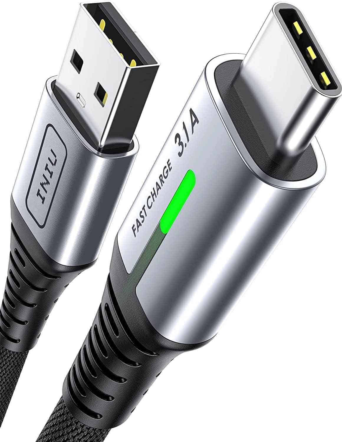 USB-C Fast Charging Cable 3.1A - 5 Pack for Phones, Consoles, and More