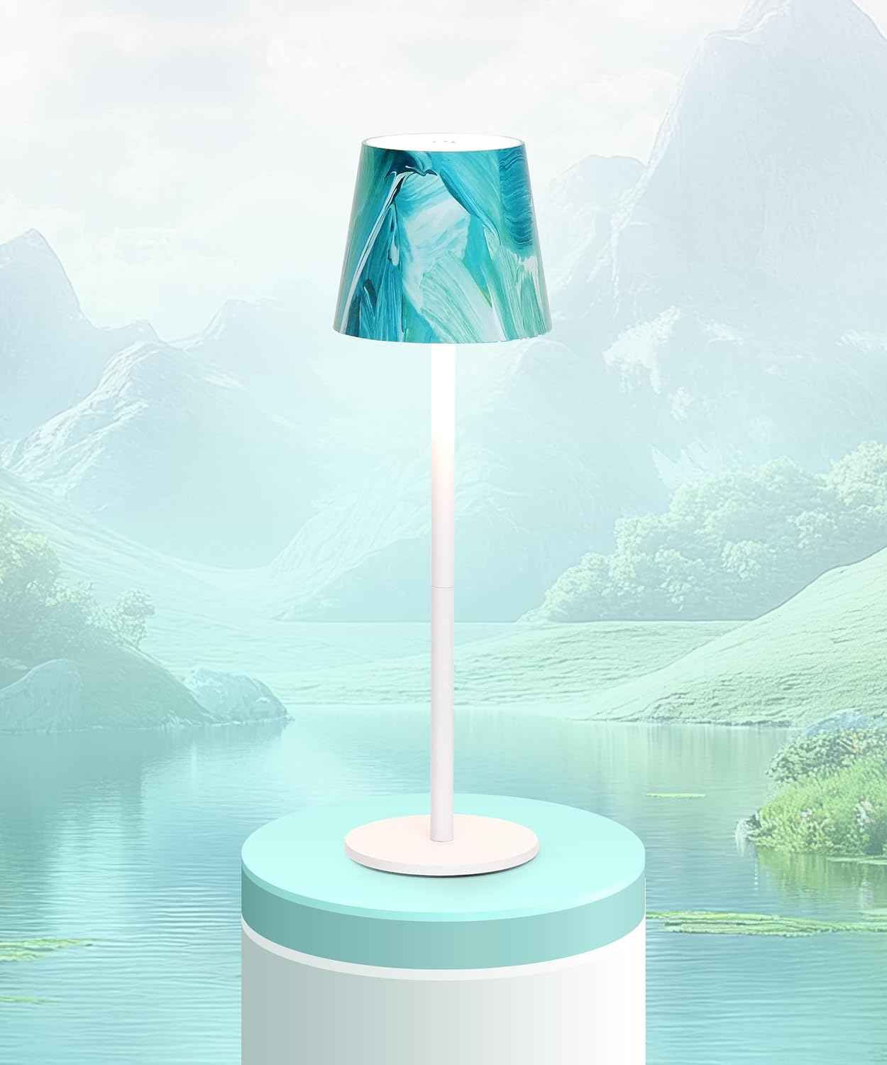 Rechargeable Table Lamp 5200mAh Battery Operated 3 Modes Dimmable Touch Control