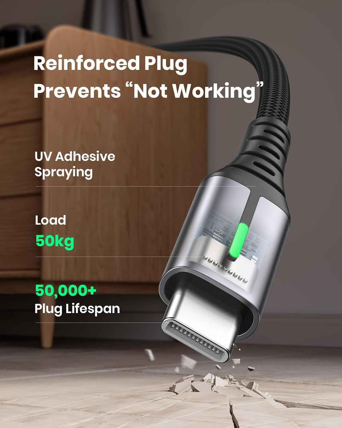 USB-C Fast Charging Cable 3.1A - 5 Pack for Phones, Consoles, and More
