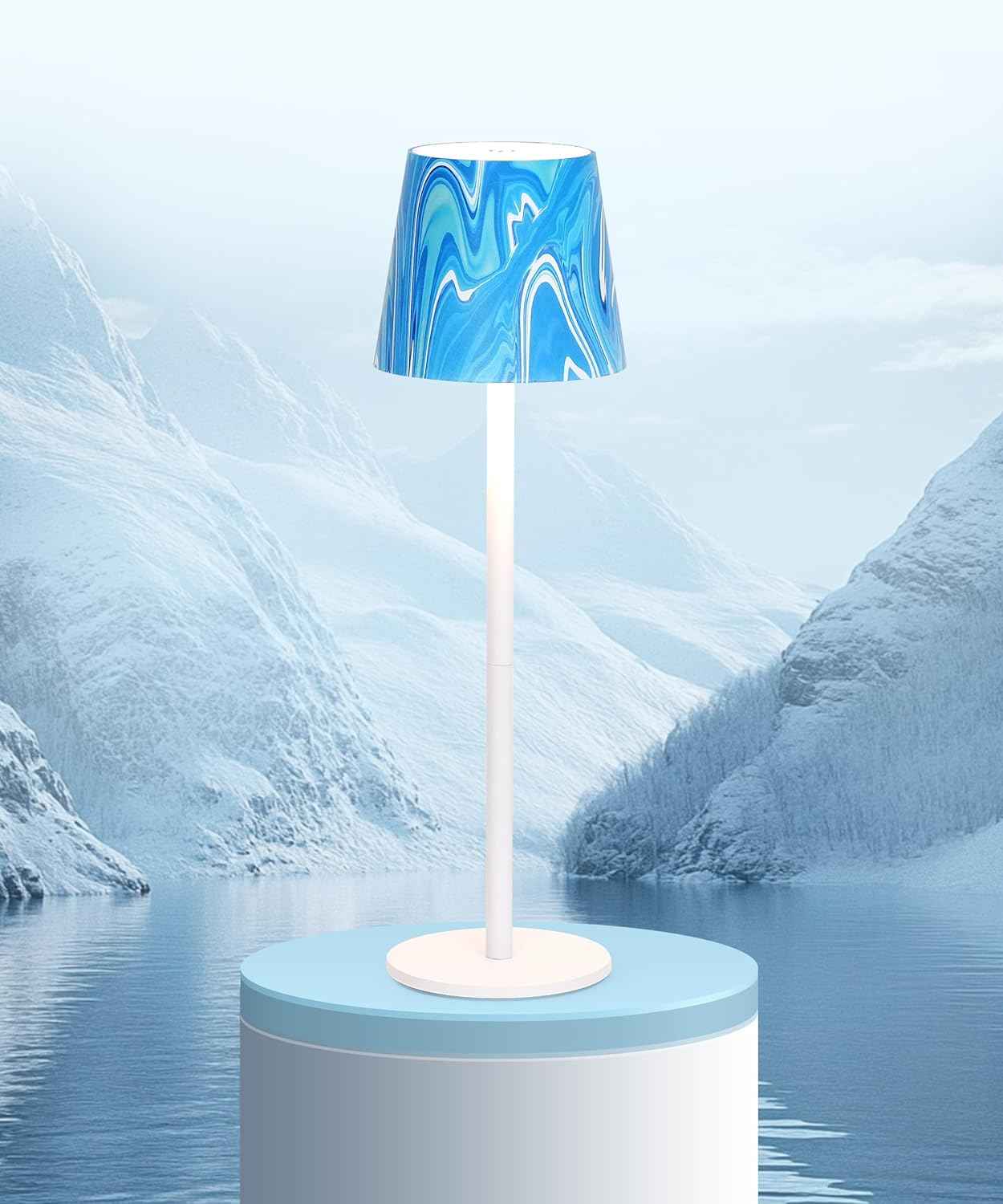 Rechargeable Table Lamp 5200mAh Battery Operated 3 Modes Dimmable Touch Control