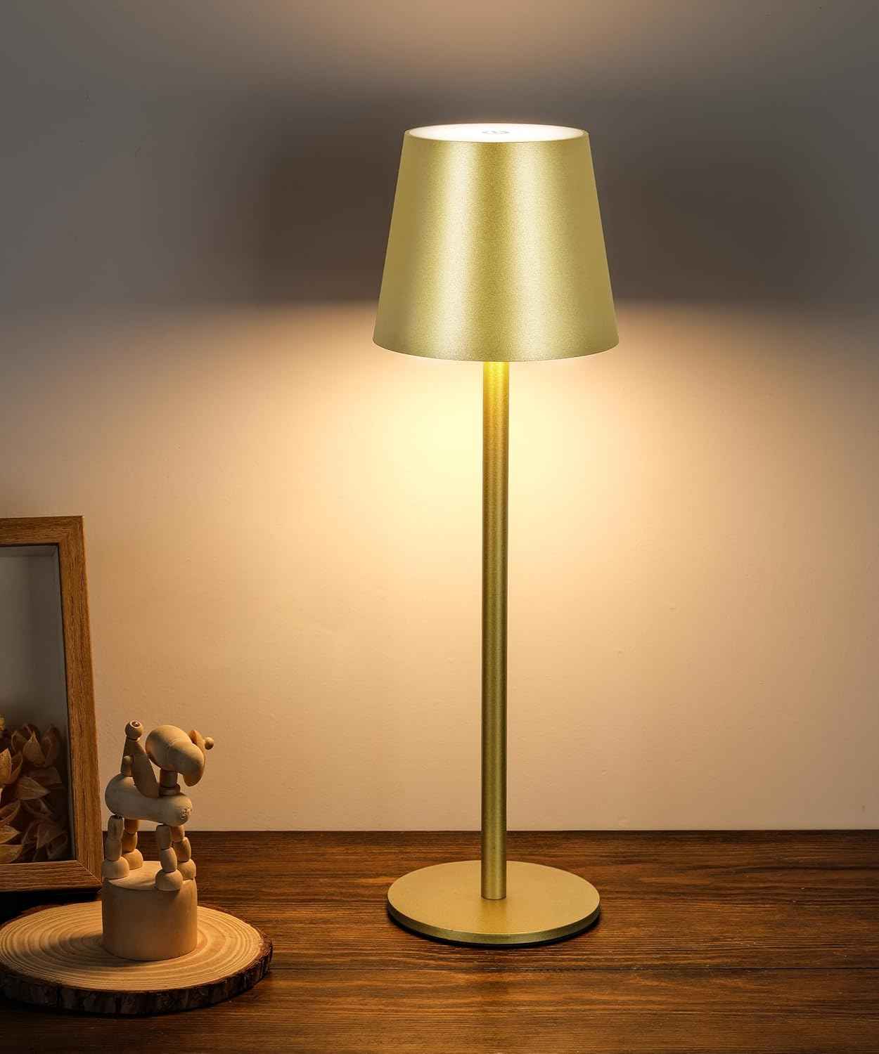 Rechargeable Table Lamp 5200mAh Battery Operated 3 Modes Dimmable Touch Control