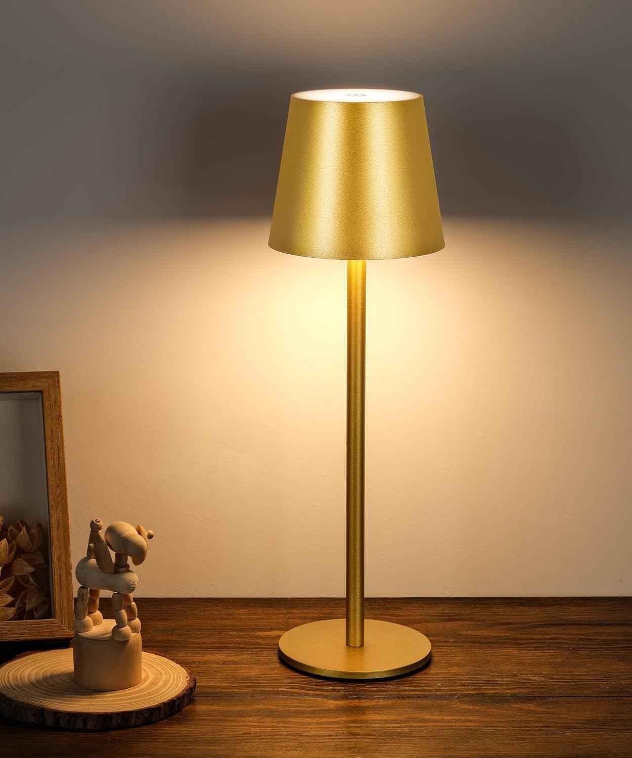 Rechargeable Table Lamp 5200mAh Battery Operated 3 Modes Dimmable Touch Control