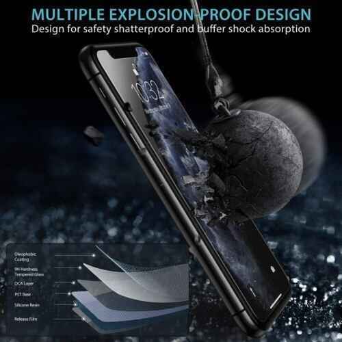 2-Pack iPhone 11 Pro Max Screen Protectors, Tempered Glass with Install Frame