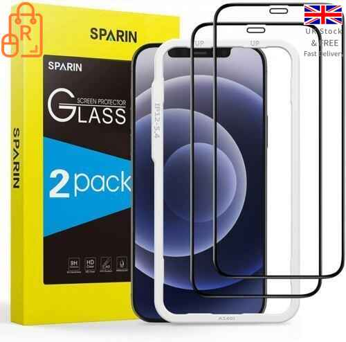 2 Pack Screen Protector for iPhone 12 Mini 5.4 Inch - Ultra Clear, Scratch Resistant, Easy Installation