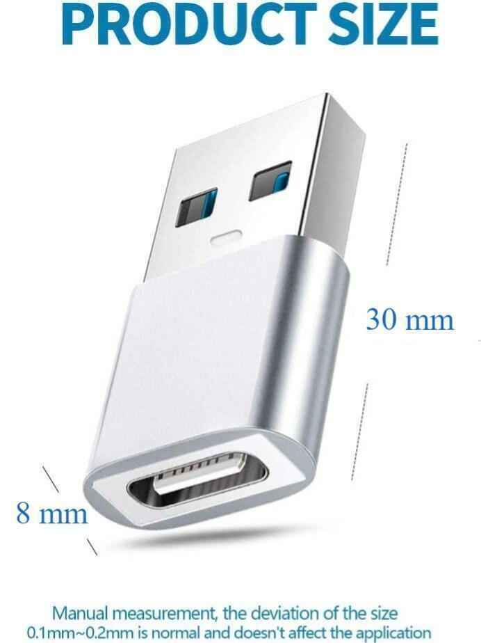 USB 3.1 Female USB Type-C to USB Male USB Type-A Hi-speed USB 3.1