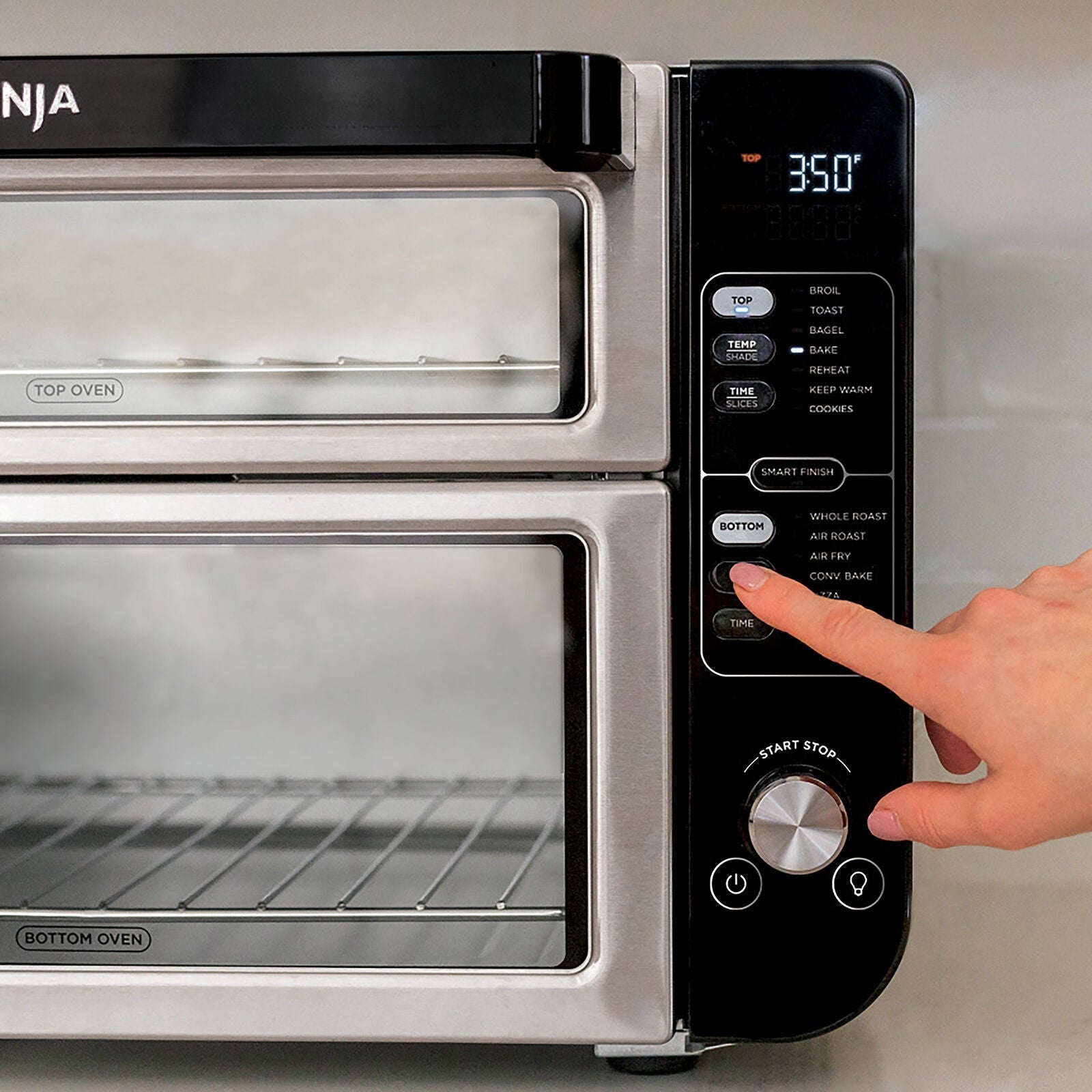 Ninja 14-in-1 Double Oven with FlexDoor Creates Two Separate Ovens